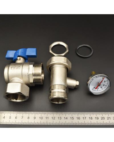 VR1105 Кран шаровой с полусгоном УГЛОВОЙ 1 (20/1пара), VIEIR