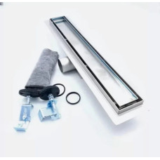 Душевой лоток с решеткой под кладку плитки  защита от запаха:(сухой +гидрозатвор) (70*400мм)(1/4)