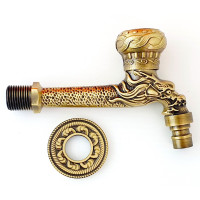 Кран с носиком ретро (длинный) декор/бронза "ViEiR" (50/1шт)