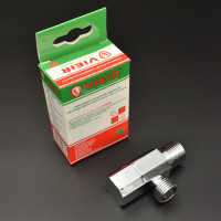 VER36 Угловой кран с отражателем ХРОМ. (120/1шт)