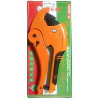 Ножницы ОРАНЖЕВЫЕ со съёмным лезвием для пластиковых труб"VIEIR"  (50/10шт)