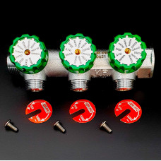 VER403-A Коллектор регул. 3/4-1/2-3 вых. ПЛОСКИЙ(25/1шт)