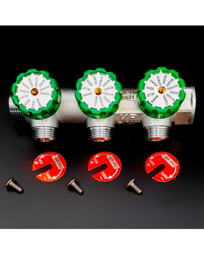 VER403-A Коллектор регул. 3/4-16-3 вых. ПЛОСКИЙ(25/1шт), VIEIR