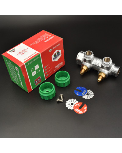 Коллектор регулирующий плоский и 3/4-16-2 вых.VER-PRO(25/1шт), VIEIR