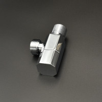 VER36 Угловой кран с отражателем ХРОМ. (120/1шт)