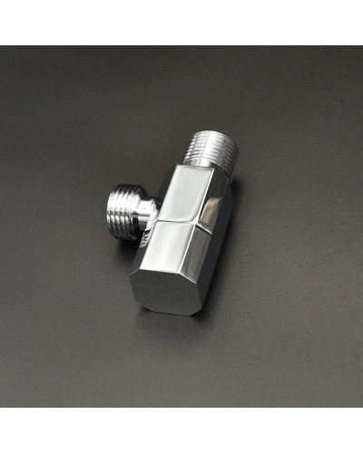 VER36 Угловой кран с отражателем ХРОМ. (120/1шт), VIEIR