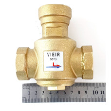 Трехходовой термостатический антиконденсационный клапан 1" (60°C)"ViEiR"(18/1шт)