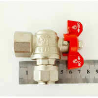 Кран угловой с накидной гайкой  3/4" "ViEiR"(80/10шт)