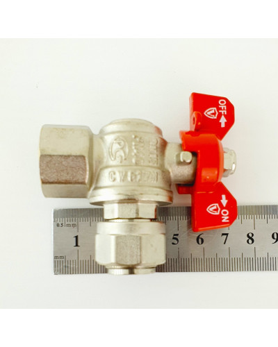 Кран угловой с накидной гайкой  3/4 ViEiR(80/10шт), VIEIR