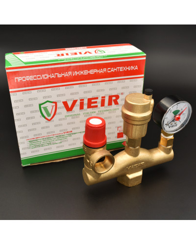 Группа безопасности для котла  ЛАТУНЬViEiR (20/1шт) 3BAR, VIEIR