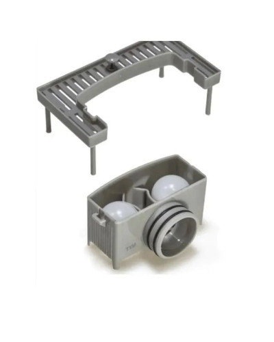 Душевой лоток с решеткой под кладку плитки  защита от запаха:(сухой +гидрозатвор) (70*400мм)(1/4), TIM