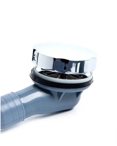 Обвязка для ванны пластмассовый, автоматический с фиксатором(1/20), TIM