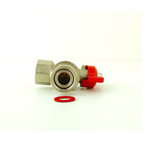 Кран угловой с накидной гайкой  3/4" "ViEiR"(80/10шт)