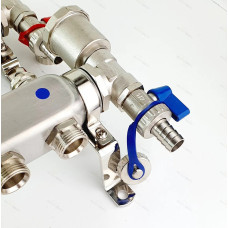 Группа коллекторов без расход. 5 -вых. НЕРЖ. БЕЗ КРАНОВ 1"x3/4" "ViEiR" (5/1шт)