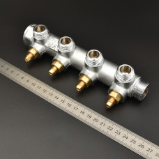 Коллектор регулирующий плоский и 3/4-16-4 вых "VER-PRO"(25/1шт)