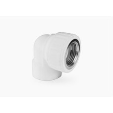 Угольник переходной с внутренней резьбой 25х1/2" (90/15) (Valfex) БЕЛЫЙ
