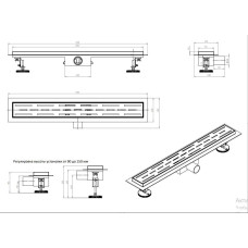 DL60 Душевой трап с сухим затвором- 600мм (4/1шт)