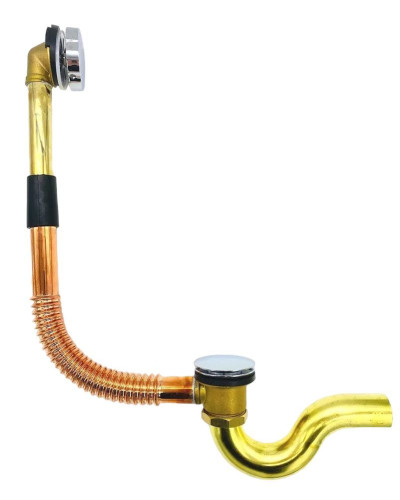 Обвязка для ванны латунная, автоматический с фиксатором(1/20)
