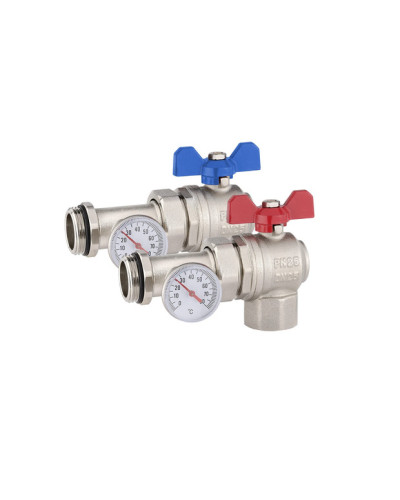 VR1105 Кран шаровой с полусгоном УГЛОВОЙ 1 (20/1пара), VIEIR