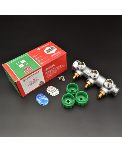 VER403-A Коллектор регул. 3/4-16-3 вых. ПЛОСКИЙ(25/1шт), VIEIR