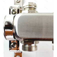 Группа коллекторов без расход. 5 -вых. НЕРЖ. БЕЗ КРАНОВ 1"x3/4" "ViEiR" (5/1шт)