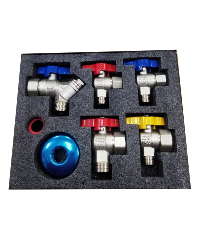 Набор кранов для газового котла 1/2-3/4 ViEiR (20/1шт), VIEIR