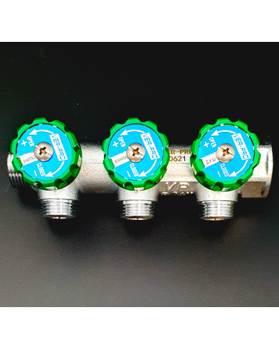 VER403-A Коллектор регул. 3/4-16-3 вых. ПЛОСКИЙ(25/1шт), VIEIR