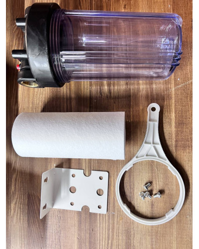 F-06-10P Фильтр магистральный10Л ПРОЗРАЧНЫЙ (4/1 шт), VIEIR