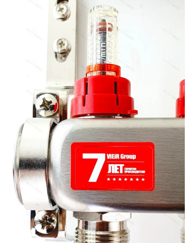 VR115-04А Колл. БЕЗ РАС. БЕЗ КРАН.4-вых.НЕРЖ.(5/1шт), VIEIR