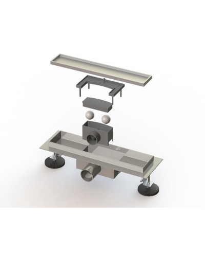 Душевой лоток под плитку - 300 мм VIEIR (4шт), VIEIR