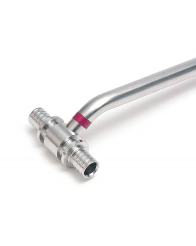 Т-образная труба из нержавеющей стали для подключения радиатора  16 х15х16 мм, L-250мм