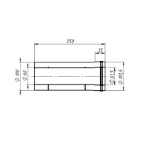 Удлинитель коаксиальный 60х100-250