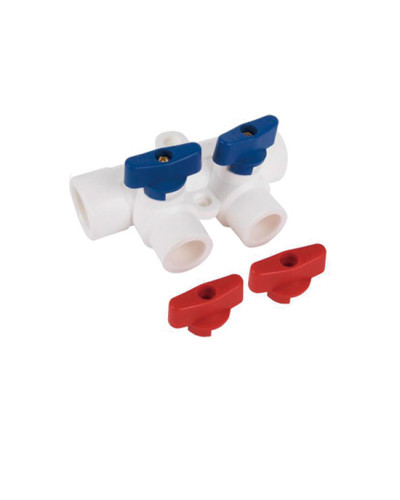 VER717-2 PPR Коллектор 32- 2вых. КРА.+СИН., VIEIR