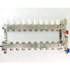 Группа коллекторов без расход. 11 -вых. НЕРЖ. БЕЗ КРАНОВ 1"x3/4" "ViEiR" (2/1шт)