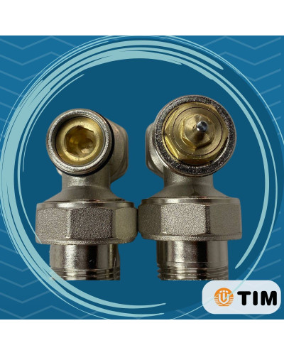 Комплект терморегулируюшего оборудования для радиатора прямой 3/4(1/20), TIM