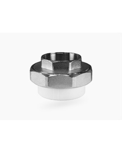 Муфта комб.разъём.(американка) с внутренней резьбой  20х1" (100/25) (Valfex) БЕЛАЯ