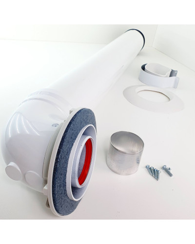 Комплект коаксиальный 60х100-850 схомутом, фланцем и втулкой, УТДК