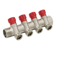 Коллектор регулирующей.1"х3/4"-4 "ViEiR" (12/3шт)