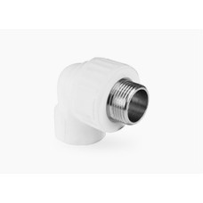 Угольник переходной с наружной резьбой 20х3/4" (75/15) (Valfex) БЕЛЫЙ