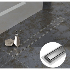 Душевой лоток с решеткой под кладку плитки  защита от запаха:(сухой +гидрозатвор) (70*400мм)(1/4)